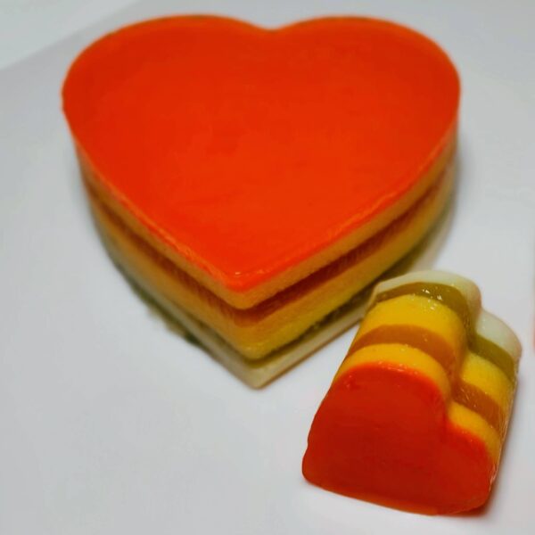 Heart Agar-agar Cake